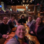 The RIH Team with two folks from Austin at dinner. 